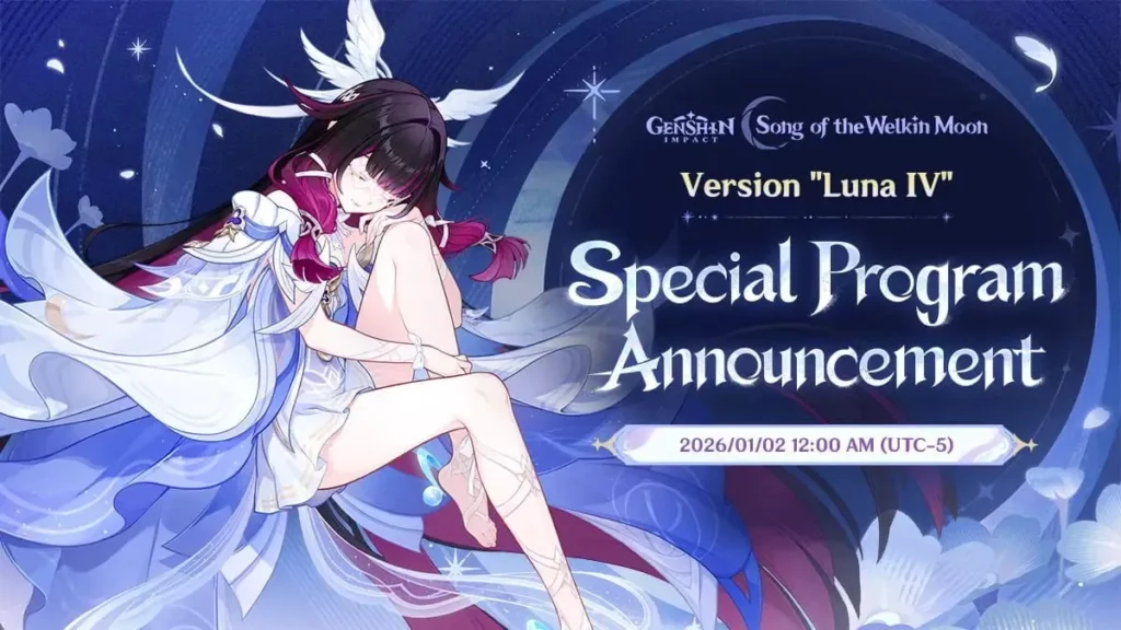 Genshin Impact 6.3「Luna IV」ライブストリーム: コード、日付、内容